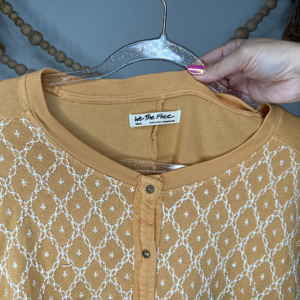 Free People We the Free Free Spirit Henley Top - Picture 5 of 5